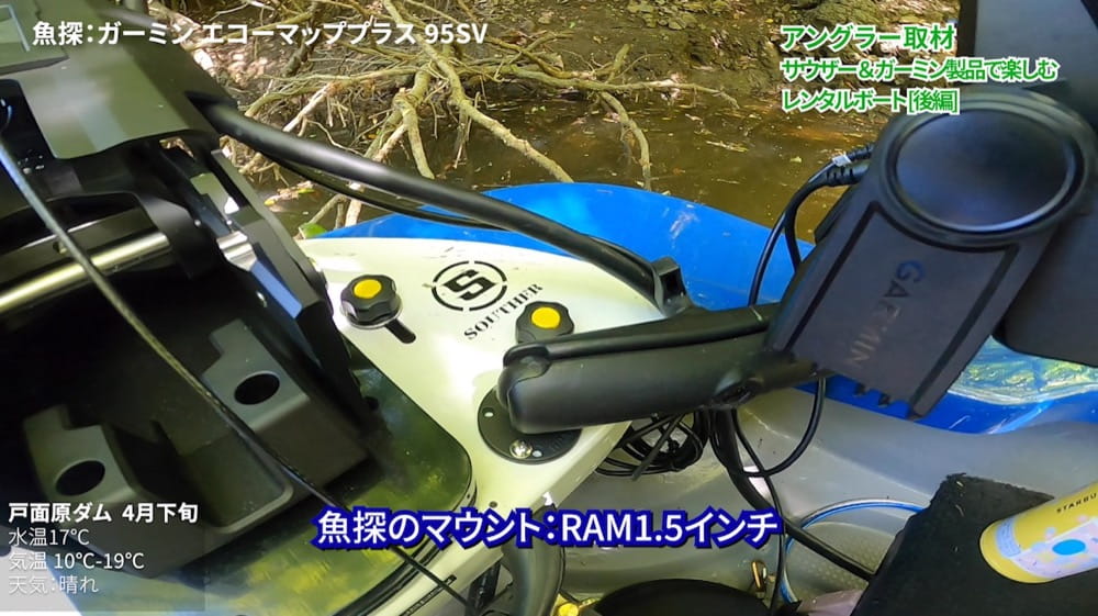 魚探のマウント：RAM1.5インチ